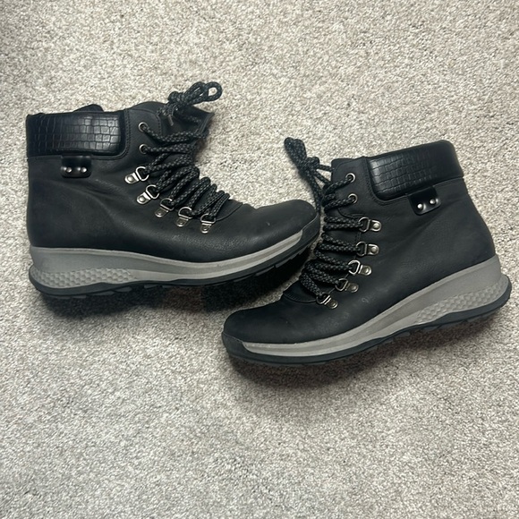 Adventure Black Ankle Boot - Picture 1 of 10